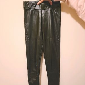 Faux leather pant
